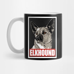 Elkhound Hope Poster Mug